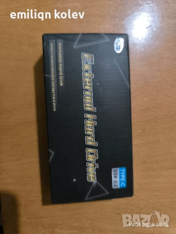 Външен хард диск 12TB – чисто нов, Type-C USB 3.1