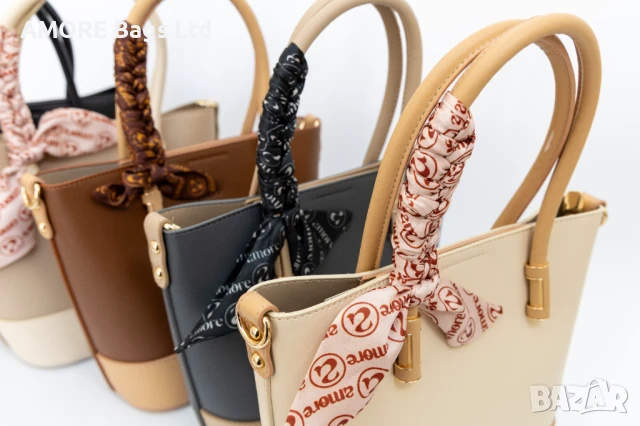 Класическа дамска чанта AMORE Eleonora в пет цвята, снимка 5 - Чанти - 50659823