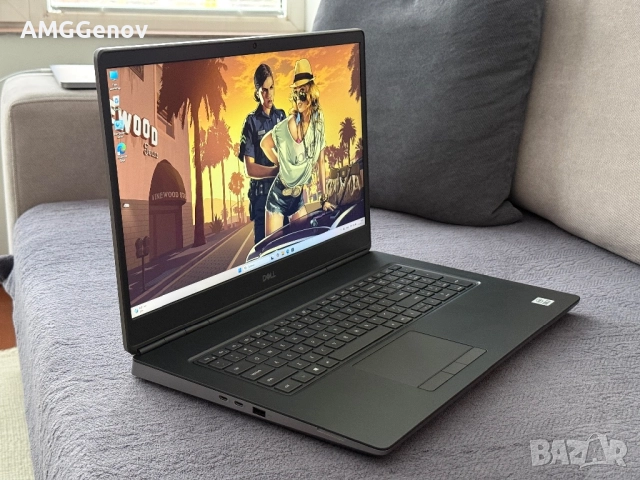 17.3’FHD IPS/RTX 4000 8GB/Dell Precision 7750/i7-10750H/32GB/512GB, снимка 4 - Лаптопи за работа - 52295509