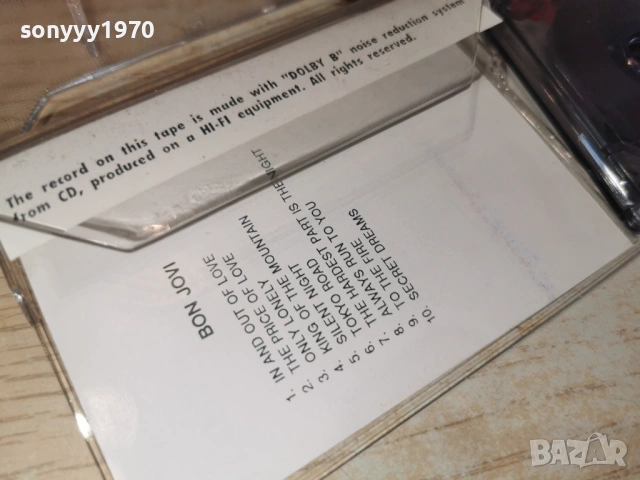 BON JOVI TAPE 0204261723H2E6R, снимка 4 - Аудио касети - 54068655