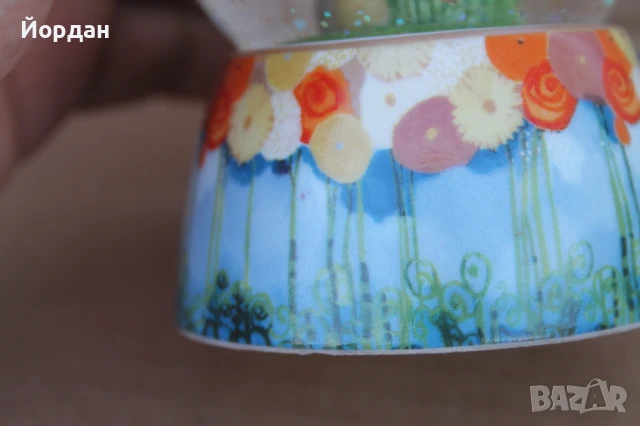 Немска стъклена топка/глобус с фигурка ''Goebel'', снимка 8 - Антикварни и старинни предмети - 51107862