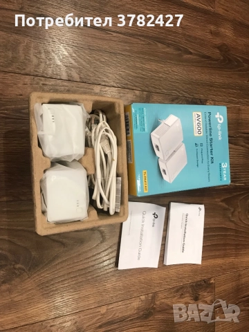 Powerline адаптер TP-Link TL-PA411KIT AV600, снимка 3 - Мрежови адаптери - 52771857