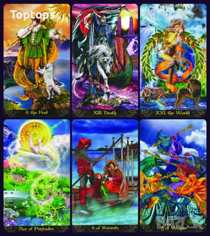 Таро карти: Tarot of Haunted House & Ghost Tarot & Illuminati Tarot, снимка 11 - Карти за игра - 34164763