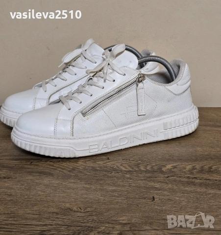 Baldinini оригинални мъжки сникърси от естествена кожа , снимка 5 - Кецове - 53893003