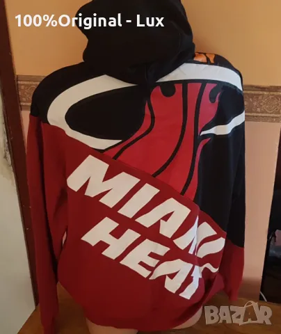 NBA- Miami HEAT-оргинал.Ватиран.дебел.Л, снимка 5 - Суичъри - 48105515