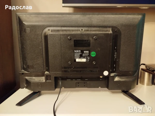Телевизор NEO LED 24 инчов -24Т2, за кабелна телевизия и за компютър с дистанционно, снимка 3 - Телевизори - 50868272