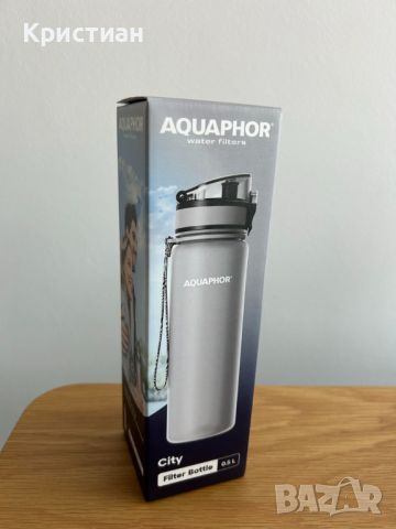 Бутилка Aquaphor Филтрираща City Tritan сива, снимка 1 - Други стоки за дома - 46349283