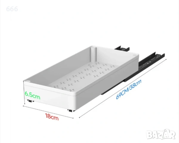Комплект от 3 плъзгащи се чекмеджета с плавно затваряне, снимка 8 - Други стоки за дома - 54155232