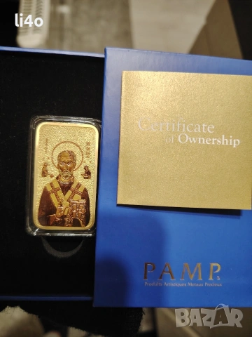 Сребърна монета с масивна позлата 24 карата златно покритие 1oz , снимка 3 - Нумизматика и бонистика - 53140335