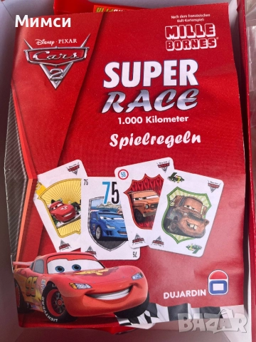 Cars нова игра с карти, снимка 2 - Образователни игри - 51664139