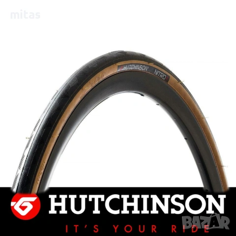 Велосипедна гума Nitro 2 (700x28C) (28x622), Шосейна, Черна/Бежов борд, снимка 4 - Части за велосипеди - 40975411