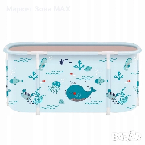 Стилна Сгъваема преносима вана XXL с възглавница и топлоизолация – Комфорт и удобство в малката баня, снимка 6 - За банята - 52865138