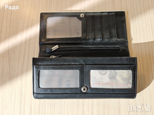 Нов дамски портфейл естествена кожа ART-93 портмоне дамско кожено органайзер портфейли портмонета, снимка 2 - Портфейли, портмонета - 52944507