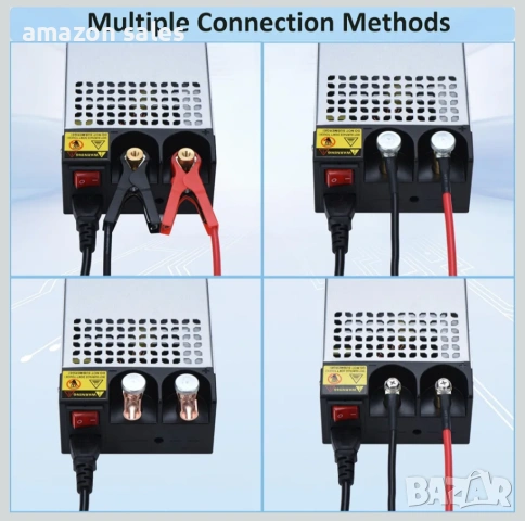 DC 12V 100A 1200W Захранващ трансформатор 220V AC към DC 12V 100A Конвертор 1200W нов, снимка 6 - Друга електроника - 54239023