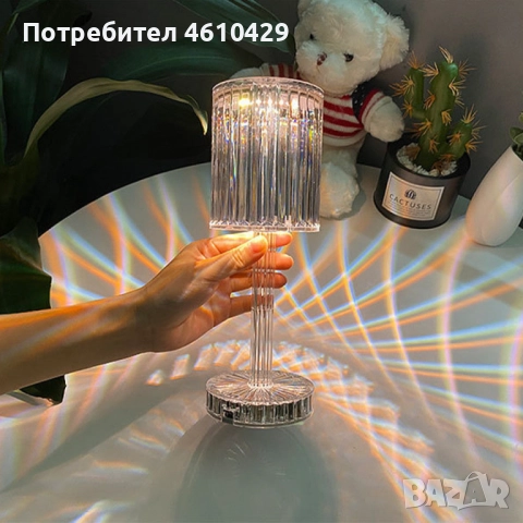 Декоративна настолна лампа с usb кабел и дистанционно.