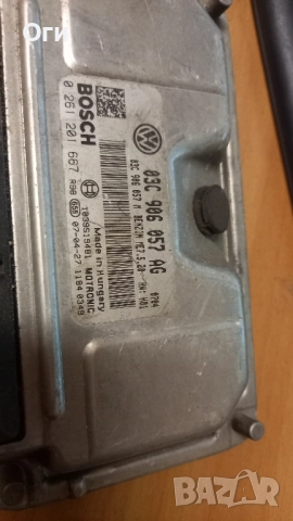 Компютър за Сеат,Фабия и Поло 1.6 03C 906 057 AG / 0 261 201 667, снимка 2 - Части - 52504677