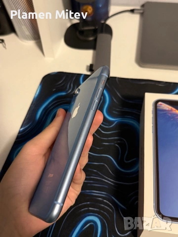 iPhone XR Blue 64GB пълен комплект подарък три калъфа, снимка 4 - Apple iPhone - 54211735