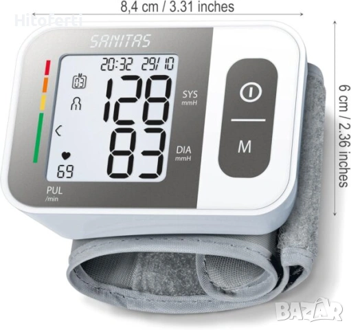 Апарат за измерване на кръвно налягане Sanitas SBC 15, снимка 5 - Други - 53759380