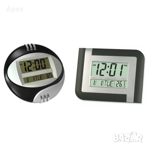 Електронен Безшумен Стенен Часовник. LED Дигитални Стенни Часовници Термометър.ЛЕД Безшумен Часовник, снимка 4 - Други - 54174972