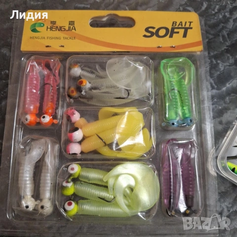 Комплект воблери и силиконови примамки-щука,костур,бяла риба , снимка 3 - Такъми - 53451451