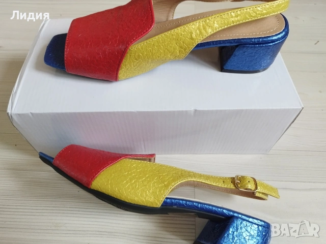шарени дамски стилни сандали, снимка 4 - Сандали - 54211886