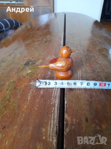 Стара дървена фигурка пиле, снимка 3 - Други ценни предмети - 54127496