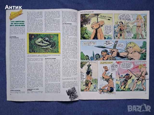 Старо Френско Списание Pif Gadjet Rahan 477 Брой / 1978 год., снимка 2 - Списания и комикси - 53618647