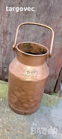 стар декоративен гюм за мляко, снимка 2 - Вази - 52646176