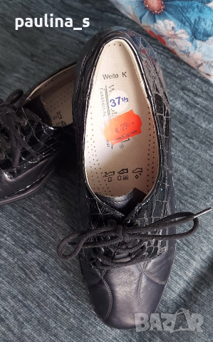 Естествена кожа / маркови ортопедични обувки - половинки "Waldlaufer" luftpolster / номер 37,5 , снимка 4 - Дамски ежедневни обувки - 44985996