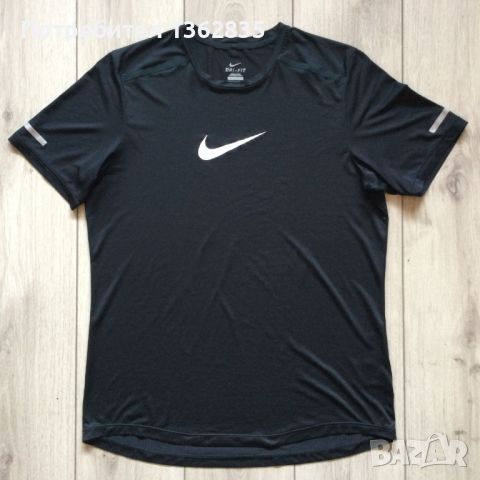 100 % оригинална черна тениска NIKE / Найк размер L от САЩ , снимка 1 - Тениски - 45525557