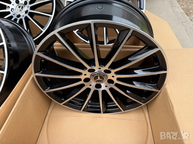 4 бр. чисто нови алуминиеви джанти спорт пакет Mercedes 20'' 5x112 , централен отвор 66.5, снимка 7 - Гуми и джанти - 53039945