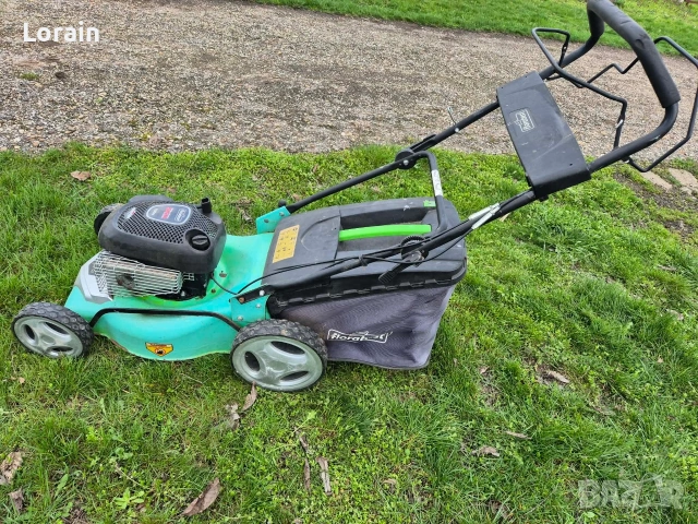 Бензинова косачка с кош, снимка 4 - Градинска техника - 54286806