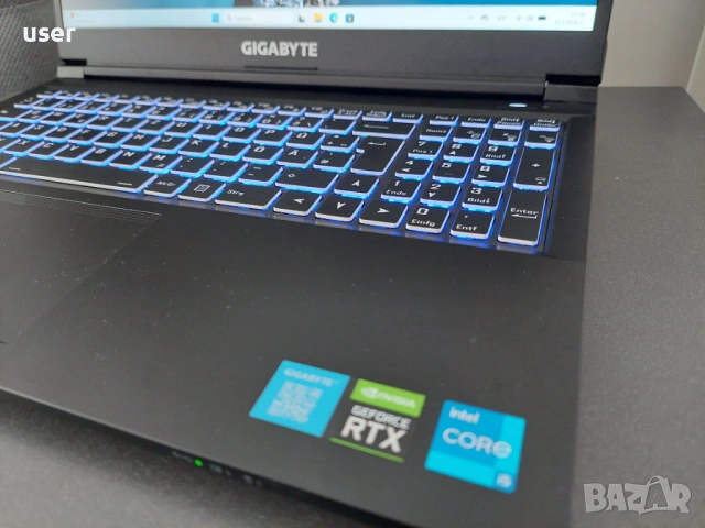 16GB RAM, RTX 3050 4GB, Core i5-12500H, 15.6" FULL HD 144Hz геймърски лаптоп Gigabyte G5 GE, снимка 4 - Лаптопи за игри - 54038339