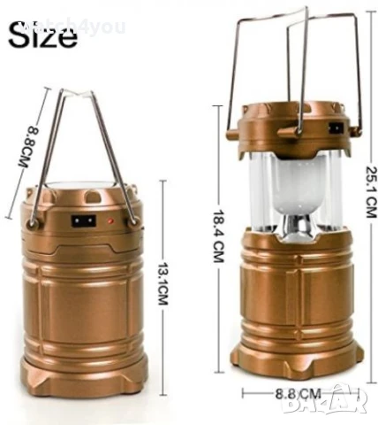 НОВ КАЧЕСТВЕН КЪМПИНГ ФЕНЕР. LED ЛАМПА С ВГРАДЕНА АКУМУЛАТОРНА БАТЕРИЯ. КЪМПИНГ ФЕНЕРИ СВЕТЛИНА, снимка 6 - Къмпинг осветление - 15689393