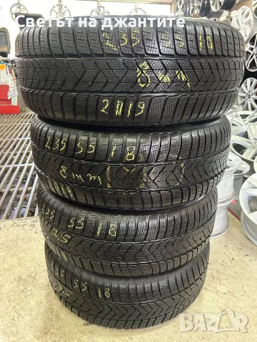 Гуми зимни 235/55/18 4 броя Pirelli 8 мм Грайфер , снимка 2 - Гуми и джанти - 47246597