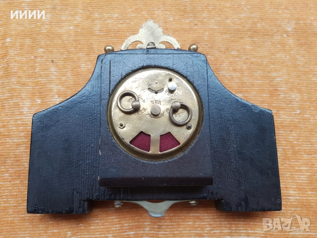 Каминен часовник будилник LFS, снимка 2 - Антикварни и старинни предмети - 52227929