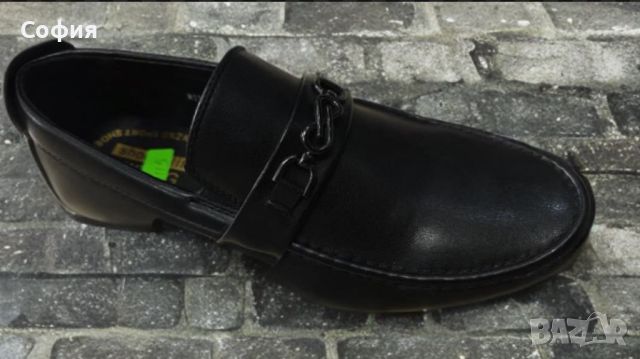 Официални мъжки  обувки за малки и големи украсени с метални елементи, снимка 1 - Официални обувки - 46010782