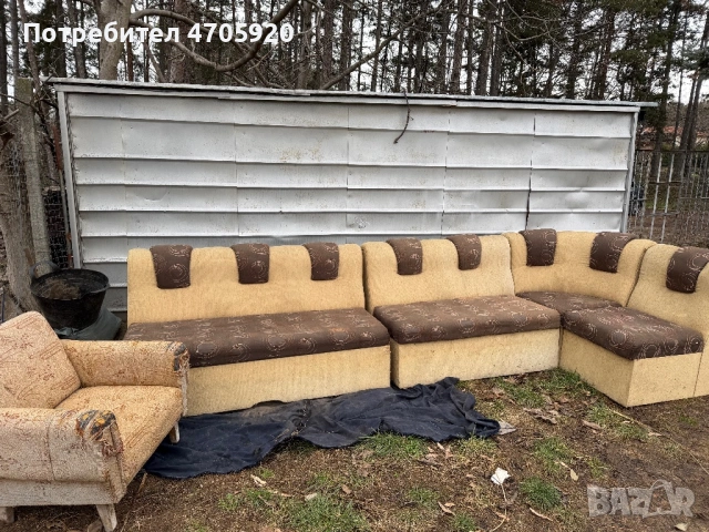 Ъглов диван+единичка канапе, снимка 4 - Дивани и мека мебел - 53063341