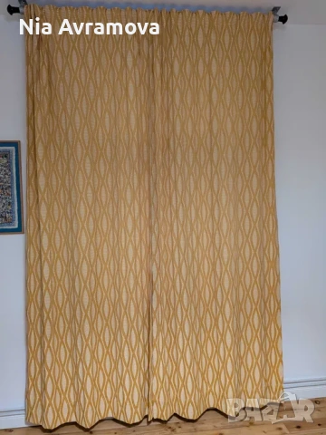 Жълти пердета