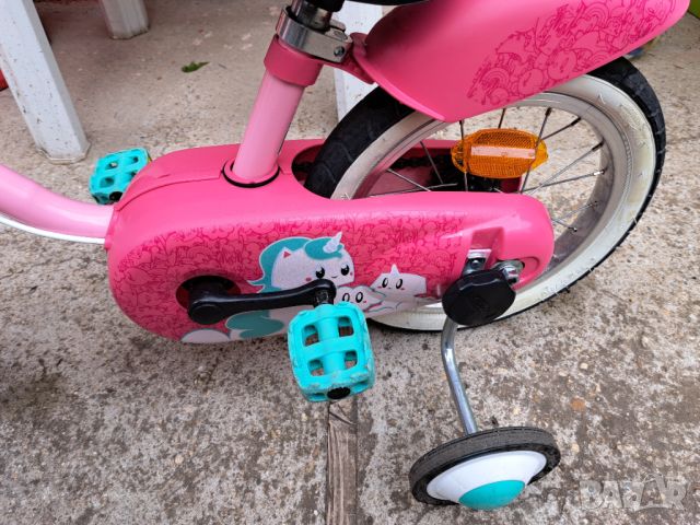 Детски велосипед B-TWIN 14", снимка 8 - Детски велосипеди, триколки и коли - 45542475