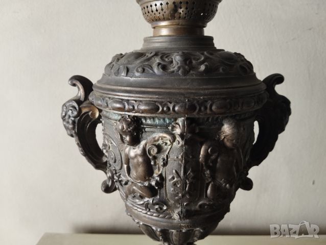 Стара газена (газова) лампа, снимка 4 - Други ценни предмети - 45283627