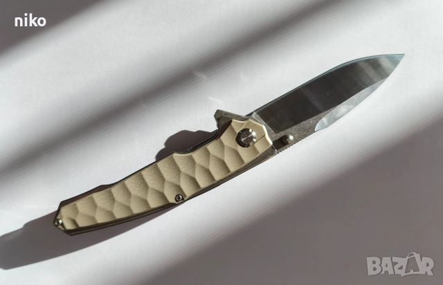 сгъваем нож, стомана D2, дръжка G10