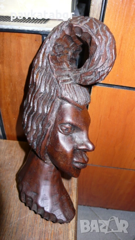 Африканска фигура, снимка 4 - Антикварни и старинни предмети - 53069841