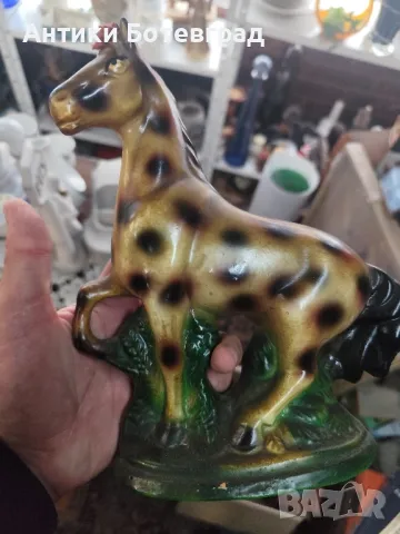 две стари керамични фигури ретро винтидж , снимка 1