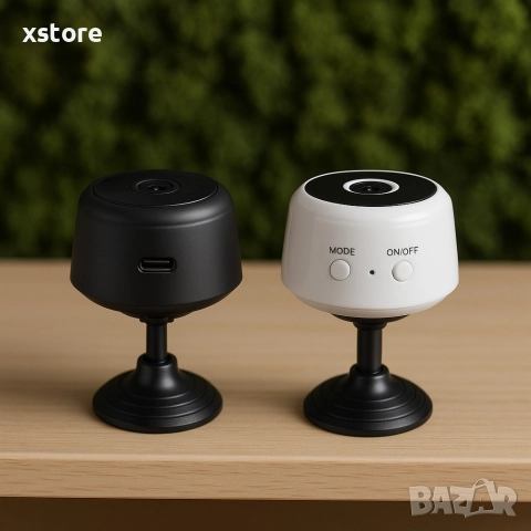 Висококачествена безжична мини IP камера, за домашна употреба с магнитна стойка