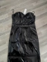 Нова черна лачена латексова дълга рокля "Shein" "Шейн" от лак размер M, снимка 3