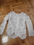Дантелена блуза , снимка 1 - Блузи с дълъг ръкав и пуловери - 45287542
