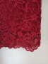 Дантелена блуза бордо, снимка 4