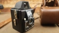 Фотоапарат Altissar Periskop 1:8 в оригинален кожен калъф, Германия, 1951 г., снимка 1