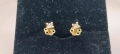 Златни обеци с Брилянти-2,11гр/14кр, снимка 4